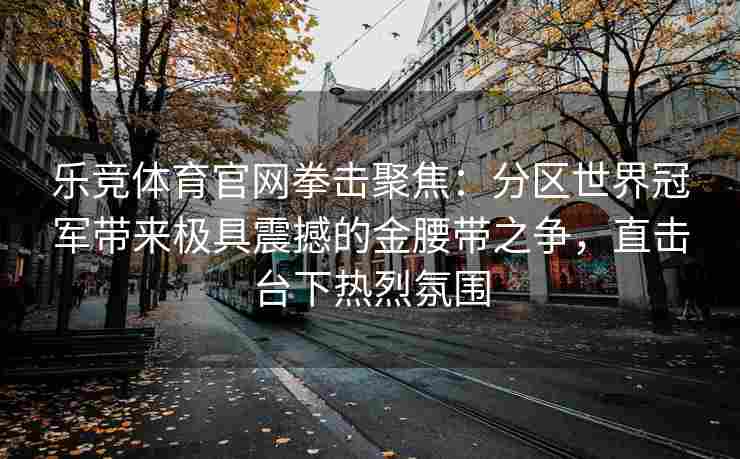 乐竞体育官网拳击聚焦：分区世界冠军带来极具震撼的金腰带之争，直击台下热烈氛围